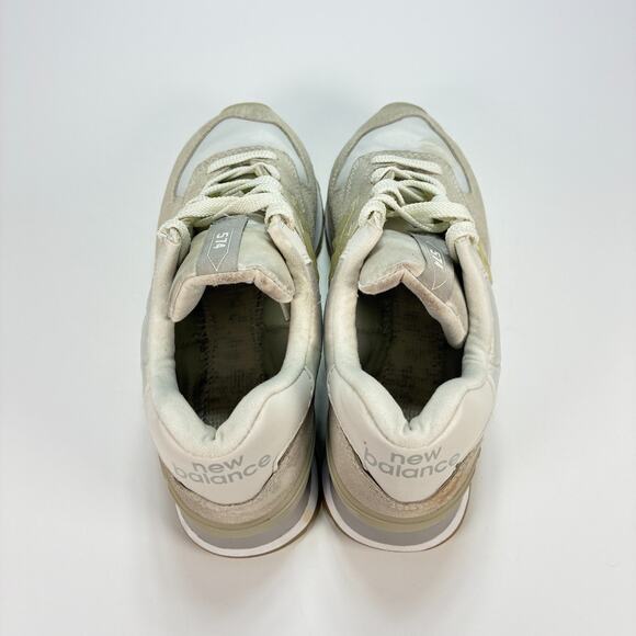 New Balance 574 Off White Beige Suede Athletic Running Shoes Women's Size 6 - Picture 6 of 12